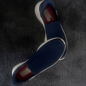 Gently Worn Skechers Men's Blue Slip-On Sneakers - Size 11